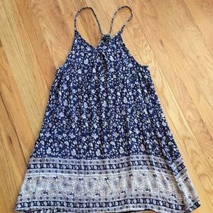 Raviya Navy/cream/ivory simple racerback